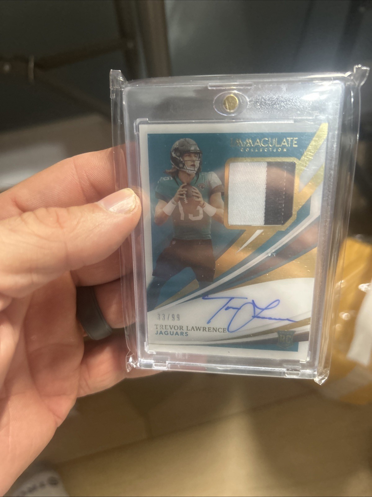 Trevor Lawrence Panini Immaculate Collection Rookie Numbers #INATL Autograph Patch