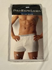 Ralph Lauren Polo Underwear Gray Mens XL 2 Knit Boxers Refined Cotton 2 Pairs
