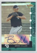 2005 Bowman's Best Green 3/399 Brian Miller #110 Auto 1f0