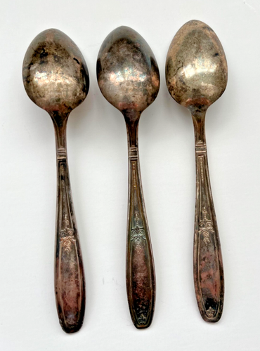 Rogers Bros. 1847 Silverplate, 3 Teaspoons, Ambassador - Picture 2 of 3