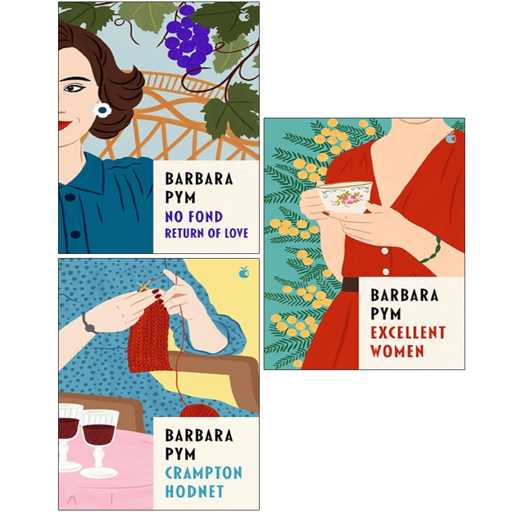 Barbara Pym Collection VMC 3 Books Set (Crampton Hodnet, Excellent Women, No Fon