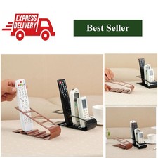 4-Compartment Desktop Organizer Remote Control Holder Plastic Storage Rack