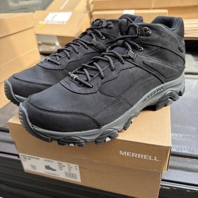 Merrell Men's Moab Adventure 3 Mid Wp Hiking Boot J003823Z Size 13 Black NEW