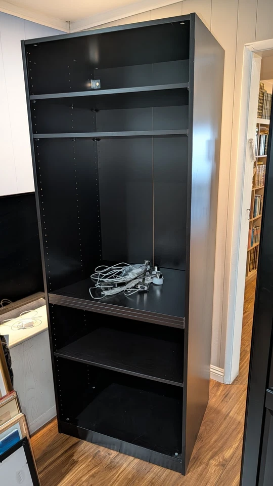 Estantería y Armario Ikea Negro / Juego de Armario / Estantería de Dormitorio  Foto 3 de 4