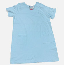 1X FRESH PRODUCE Cool Breeze blue NO SHIRRING DRESS NWT cotton classic FP
