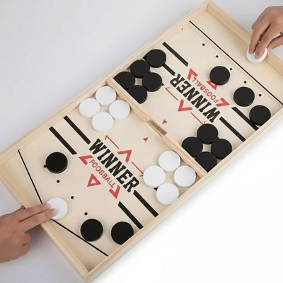 Fast Hockey Sling Puck Game Winner Fun Paced Sling Puck Party Board-Game Gifts