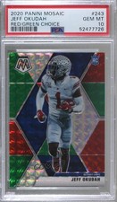 2020 Mosaic Rookies Choice Red and Green Prizm Jeff Okudah PSA 10 GEM MT z0q