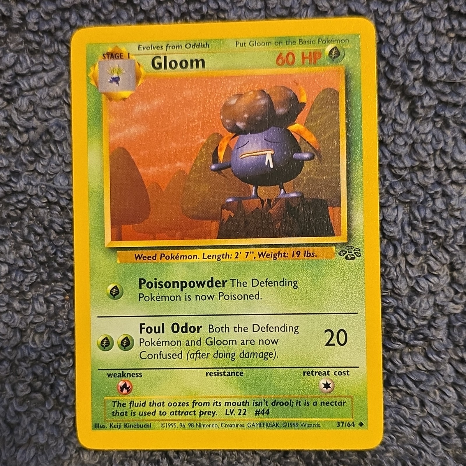 Pokémon TCG Gloom Jungle 37/64 Uncommon Unlimited Regular 60 HP English 1999