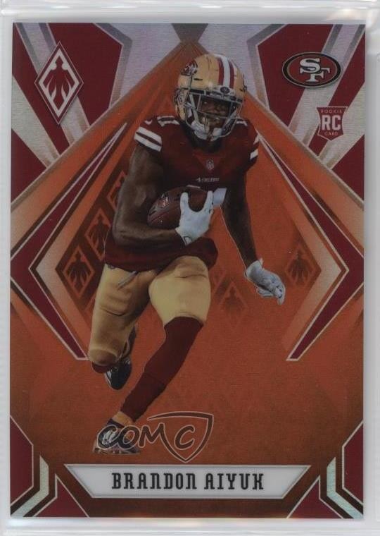 2020 Panini Phoenix Rookies Orange 43/99 Brandon Aiyuk #117 Rookie RC