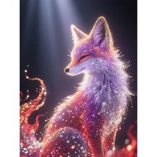 Glitter Fantasy Fox Diamond Painting Kit for Adults - Animal Art Kits