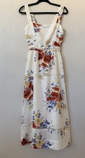New Reformation Everett Linen Midi Sundress Size 6 $298