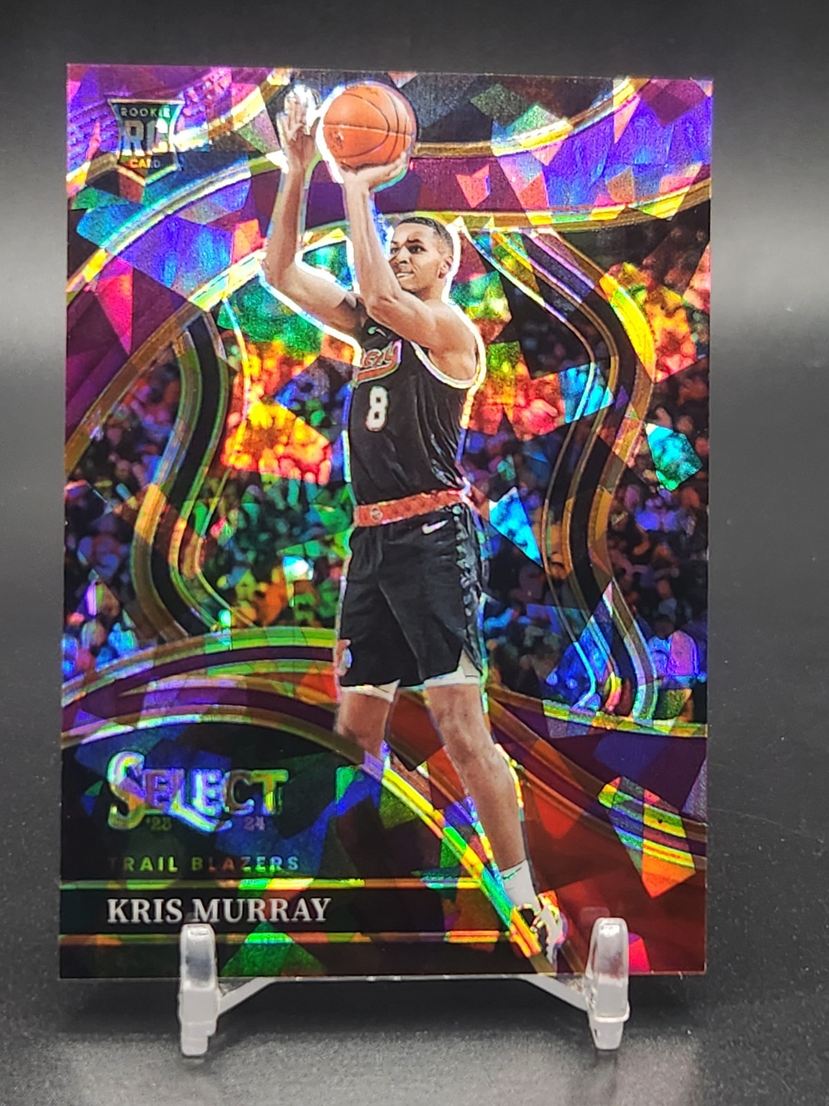 2023-24 Panini Select Courtside Pink Cracked Ice Prizm /99 Kris Murray Rookie RC