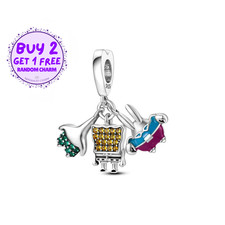 Charm Cartone Animato per Bracciale, Charm Spugna, Charm Estate Oceano Baby Friends