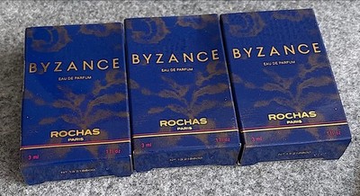 ROCHAS - BYZANCE -  Eau de Parfum 3x 3ml VINTAGE Miniaren - OVP