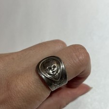 Oneida Gerber Baby Silver Plated Spoon Ring Size 8