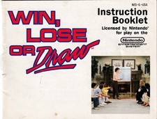 Nintendo NES Instruction Manual Win, Lose or Draw