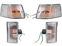 Blinker -OEM QualitÄT 4Er Set- Vespa PX80, PX125, PX150, PX200, T5 125Cc Chrom