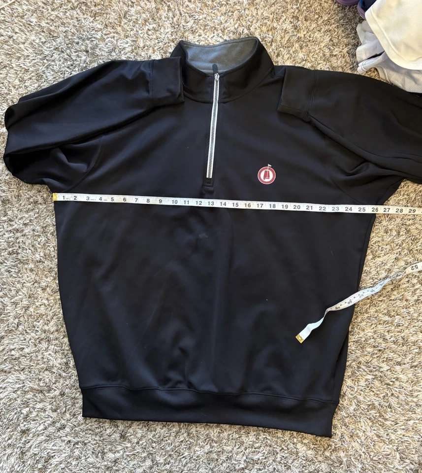 FAIRWAY & GREENE F&G Tech Alabama Black Men’s Size XL Golf Pullover 1/4 Zip - Image 4 of 4