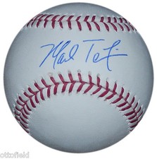 MARK TEIXEIRA SIGNED OML BALL MLB HOLOGRAM & STEINER COA BALL NY YANKEES RANGERS