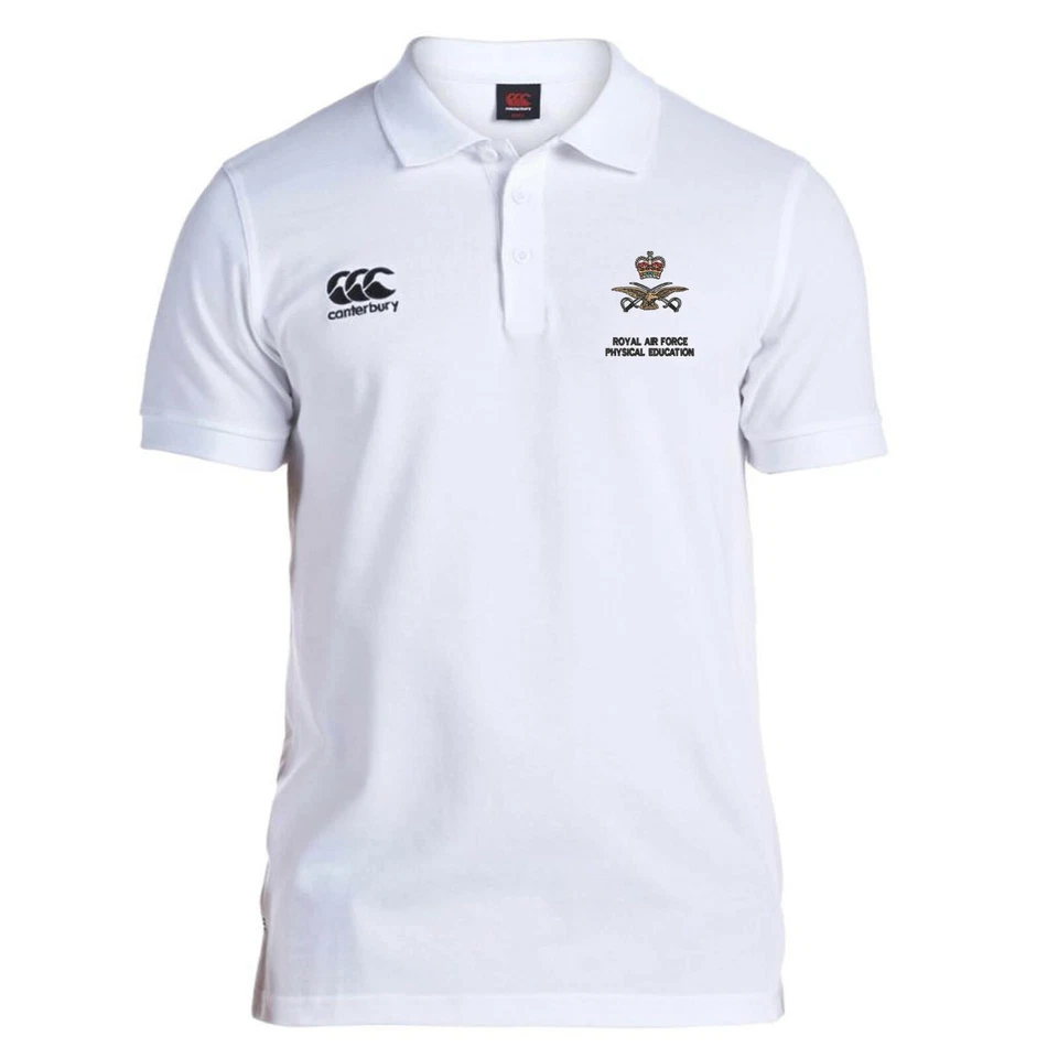 OFFICIAL RAF Physical Education embroidered Canterbury Rugby Polo Shirt - Image 1 of 1
