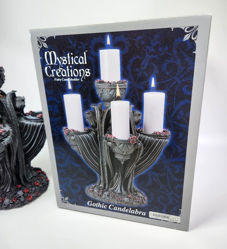 Mystical Creations Fairy Candle Holder Candelabra 11" Halloween Decor Candles - 第 4/9 張圖片