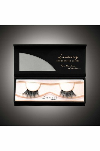 L'amore Lashes Medium Luxury Silk 12mm Lashes with Invisible Band - LORENZA - Picture 4 of 4