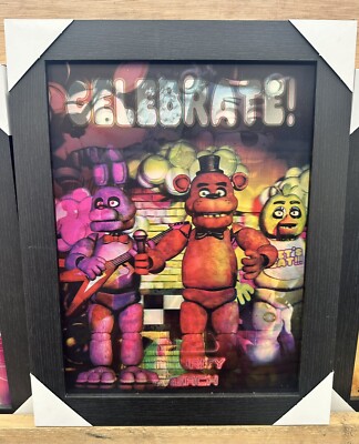 Five Nights At Freddy s 3D Framed Picture Online Game YouTube Videos Movies Film
