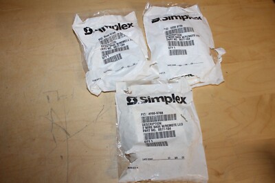 Lot of 3 - Simplex 4098-9788 2 Wire Base W Remote LED ~ b