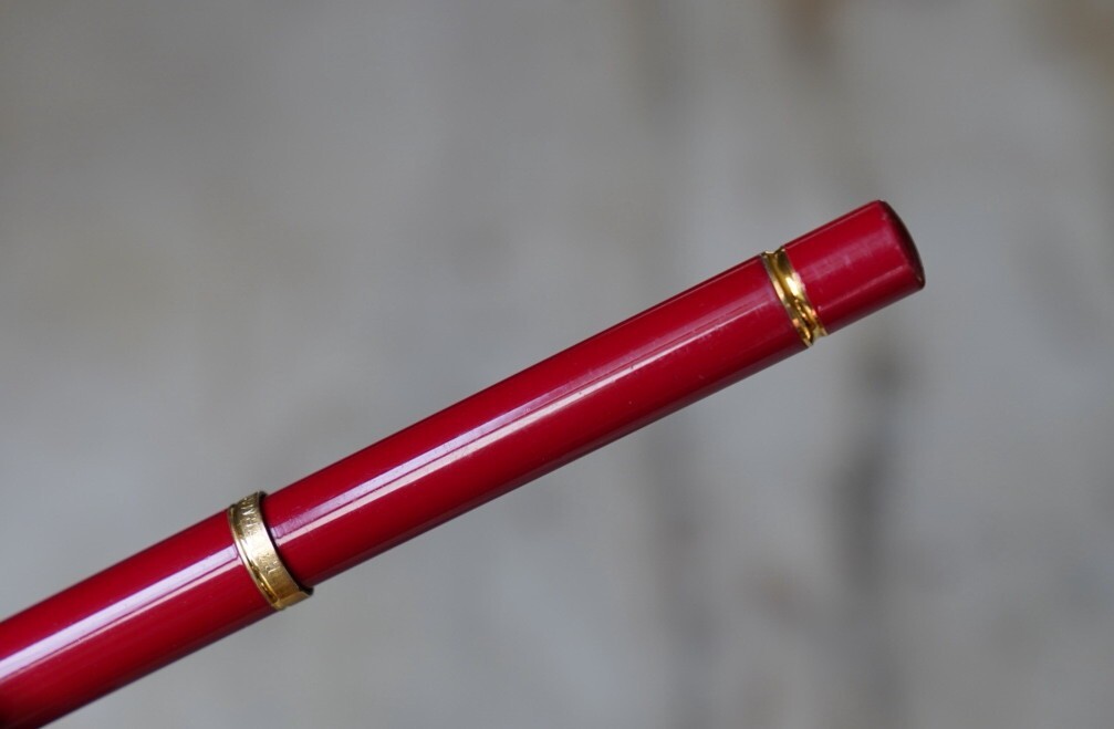 Stylo Plume Waterman Lady Alice - Laque Rouge Rubis - Plume Or Moyenne - Occasion Rare Et Prestigieuse