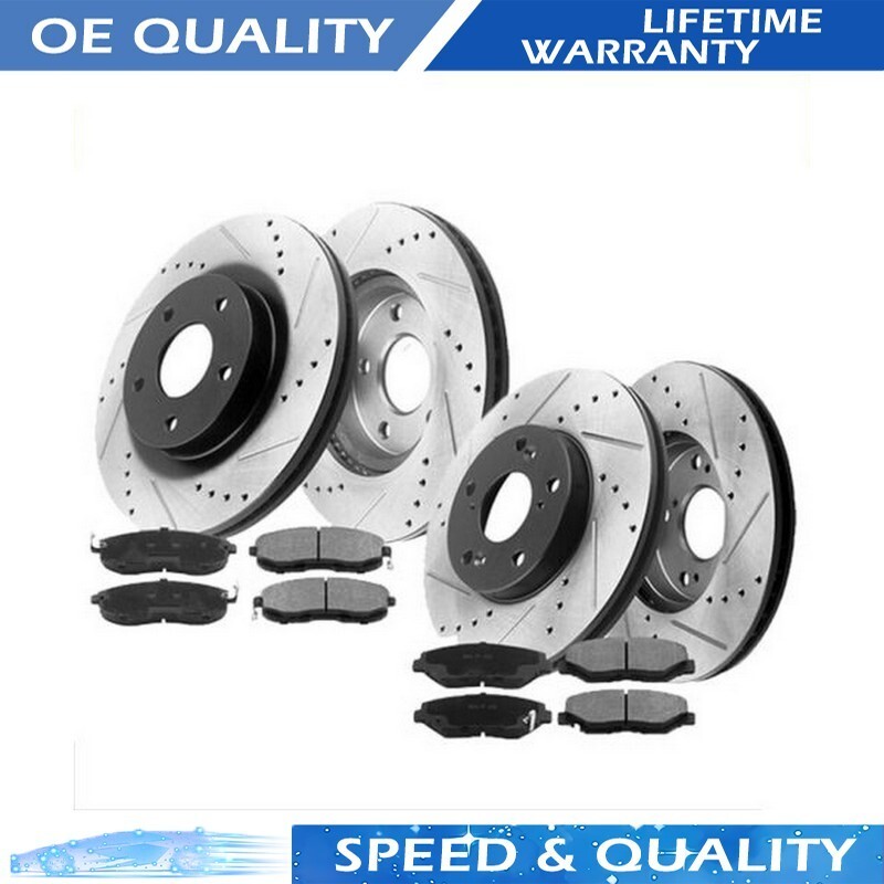High-Performance Front & Rear Brake Rotors and Pads for Dodge Caliber Chrysler Sebring Jeep Patriot