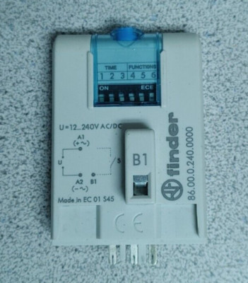 FINDER 86.00.0.240.0000 TIMER MODULE POWER RELAY 12-240V WOW!!