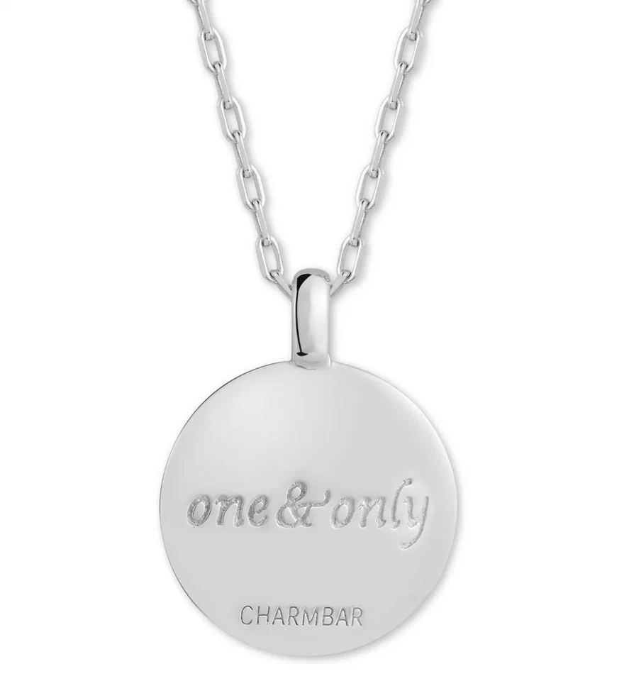 NUEVO COLGANTE COLLAR COLGANTE CHARMBAR CIRCONITAS SWAROVSKI PLATA ESTERLINA INICIAL "K" 18" Foto 3 de 4