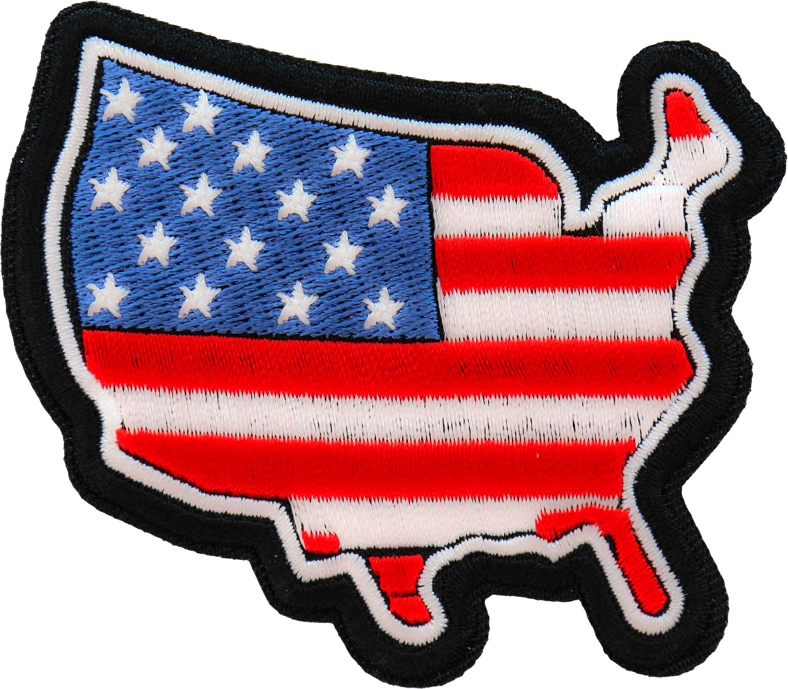 USA Patriotic Patch Embroidered - 3x2.75 inch - P7469