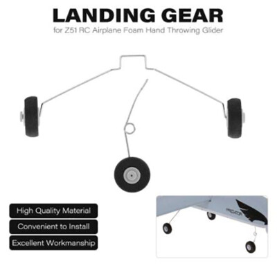 Metal Landing Gear w/Wheels for Z51 RC Airplane Foam Hand Throwing R'YR