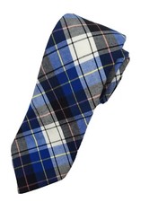 SADDLEBRED Men's Necktie Blue Plaid Pattern 60"L, EUC