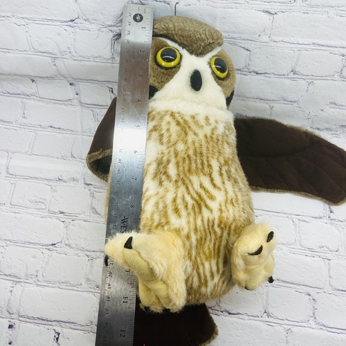 Great Horned Owl Audubon Wild REPUBLIC Plush Stuffed Animal Realistic Wings Hang - Picture 13 of 15