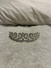 New Baroque Silver Bridal Girl Prom Jewelry Rhinestone Crown Tiara HeadBand