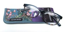 Foster Grant Reading Glasses with Soft Case MISHA BLU 52/18-144 - Choose Diopter