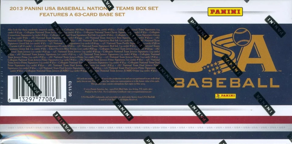 2013 Panini USA Baseball Factory Sealed Set Hobby Box (7 Autos + 2 Memorabilia) - Image 2 of 3
