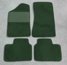 Fußmatten Autoteppiche für Opel Manta B dunkelgrün Velours PVC Absatz 1975-88