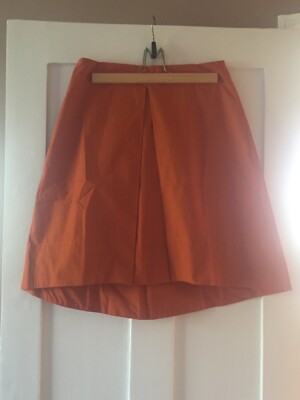 BRIAN DALES ORANGE FLARED SKIRT SIZE 44