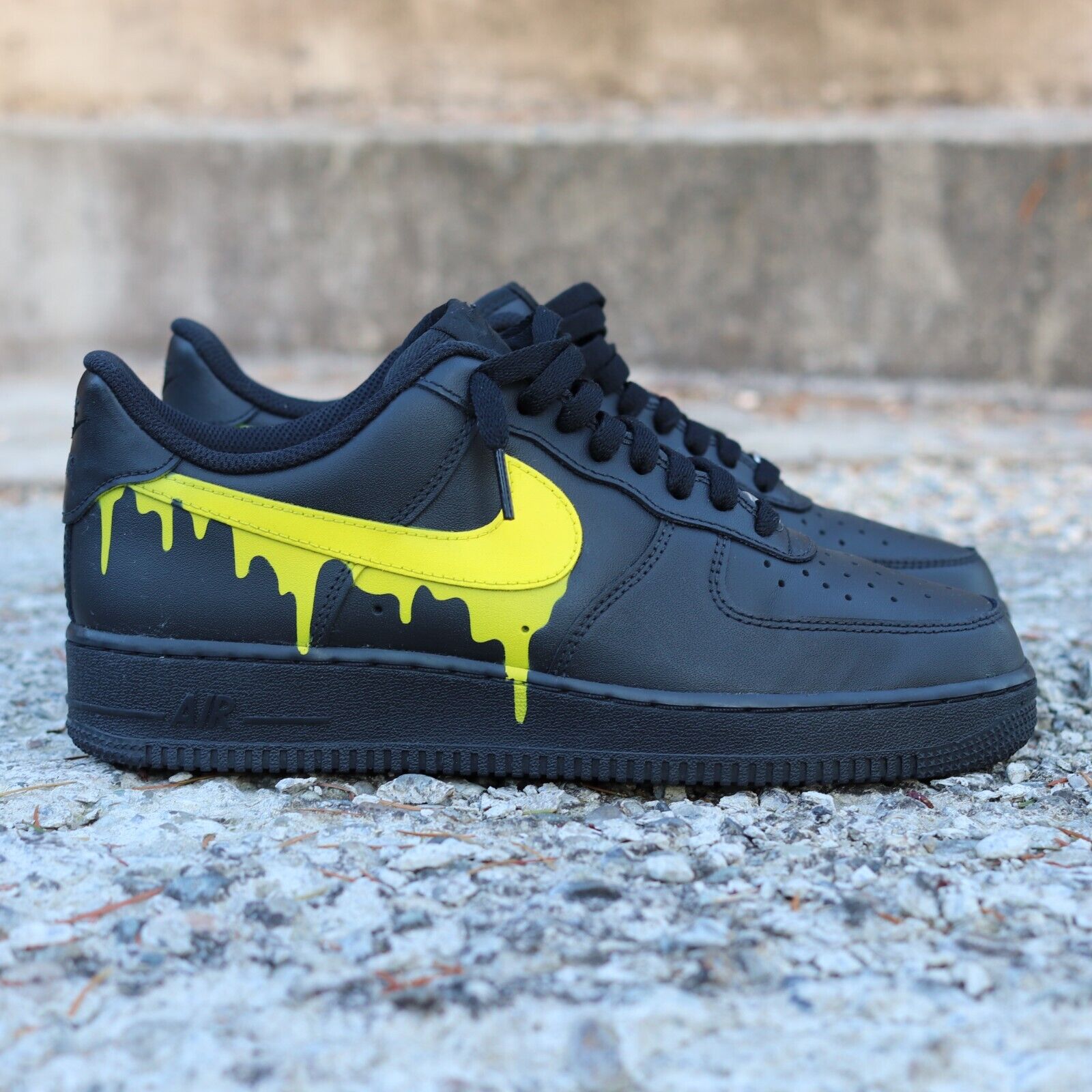 Size 8.5 - Nike Air Force 1 Low '07 Black Black CW2288-001 for 