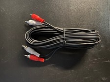 Nakamichi Shockwafe DTSX or SSE soundbar rear speakers RCA cables (1 pair 25ft)