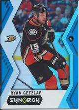2017-18 Upper Deck Synergy Hockey RYAN GETZLAF #16 Blue Parallel