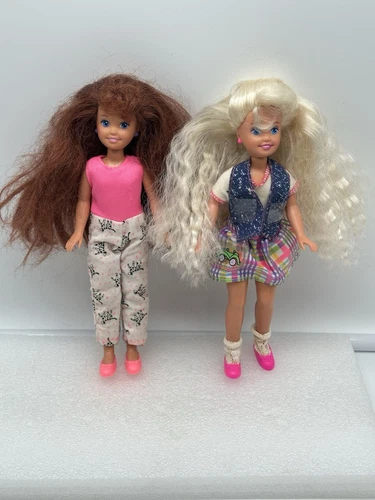 Vintage Polly Pocket Whitney And Stacie Dolls Mattel 1994 See Details