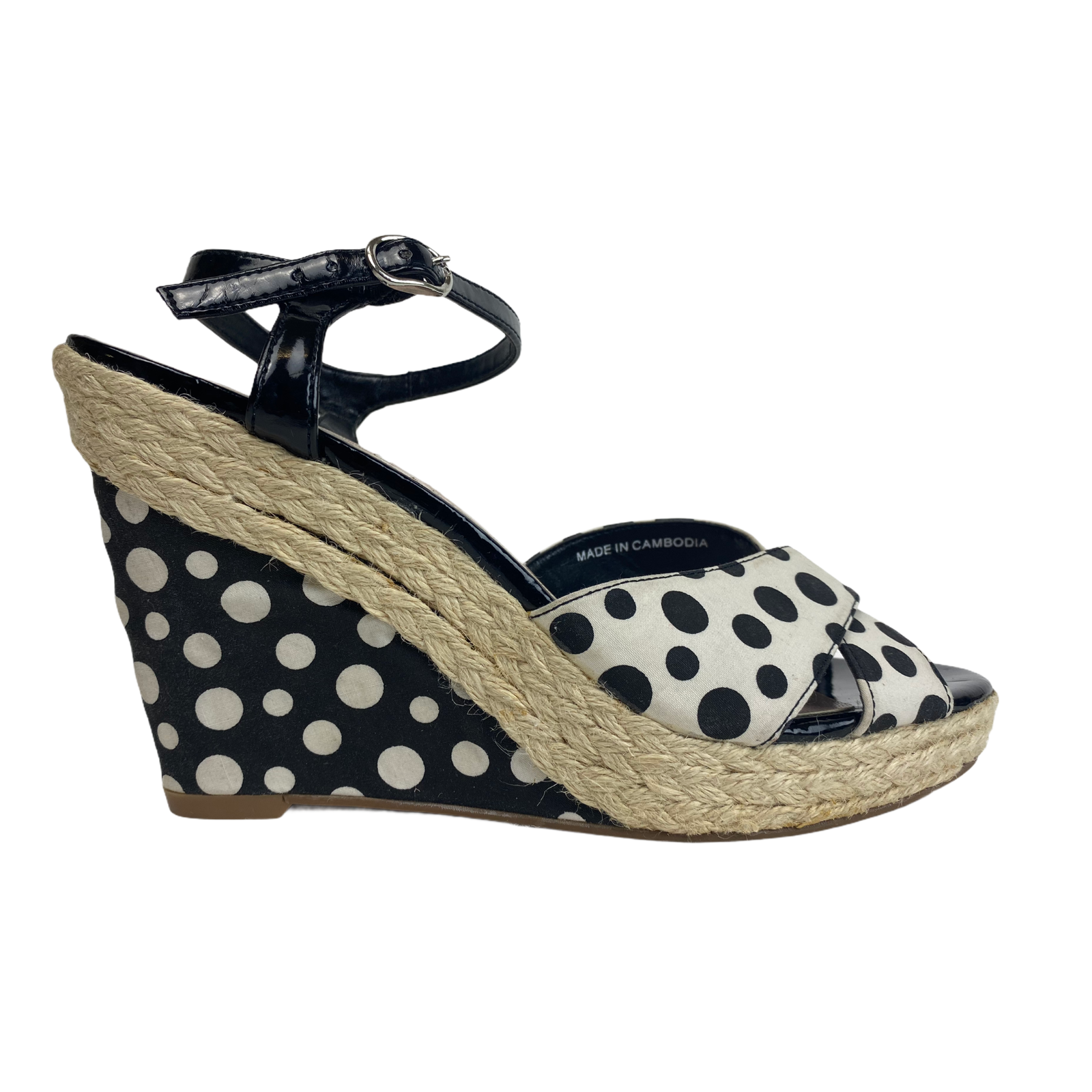 MARKS AND SPENCER Ladies Womens Sandals Size UK 5.5 EU 39 Black White