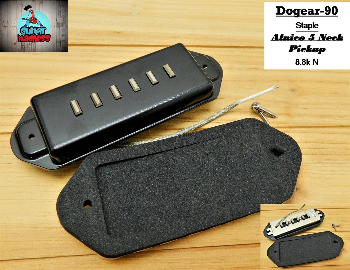 Staple Dogear P-90 Neck Pickup Black Alnico 5 | eBay