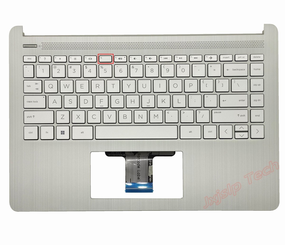 For HP 14-DQ 14-FQ0110WM 14s-dq 14s-fq 14-FQ Palmrest Keyboard L88200-001  Silver