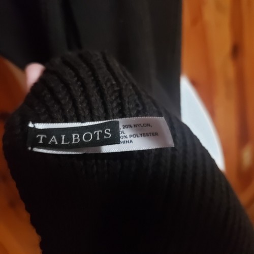 Talbots Faux Fur/Knit Espresso Brown Pull Through Scarf Wrap Long - Picture 7 of 13