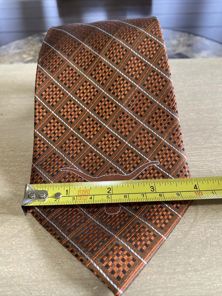 Corbata de cuernos Hook’em vintage Eagles Wings 100 % seda Universidad de Texas 4” X 60” Foto 3 de 4